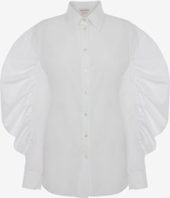Gathered Sleeve Shirt - Item 657112QAAAD9000