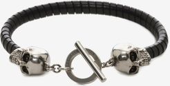 Skull Leather Bracelet - Item 554600J127I1000