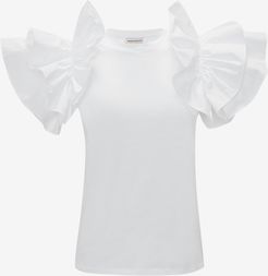 Bow Sleeve T-Shirt - Item 647575QLAAA9000