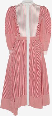 Patchwork Stripe Shirt Dress - Item 646599QZAAJ9017
