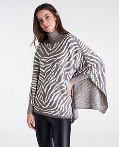 Zebra Print Poncho