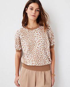 Leopard Print Sweater Tee