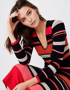 Mixed Stripe Sweater Dress