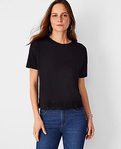 Lace Hem Tee