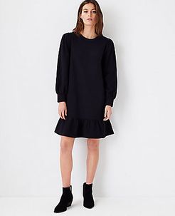 Peplum Sweatshirt Dress