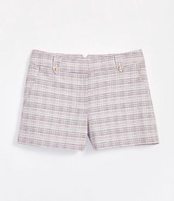 Button Tab Riviera Shorts with 4 Inch Inseam
