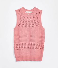 Mixed Stitched Sweater Tank