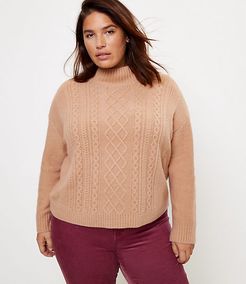 LOFT Plus Turtleneck Cable Sweater