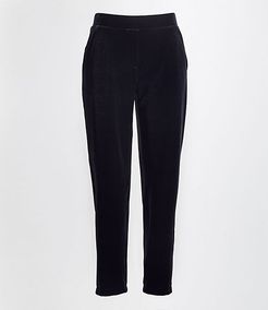 Velvet Tapered Pull On Pants