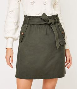 Tie Waist Pocket Skirt