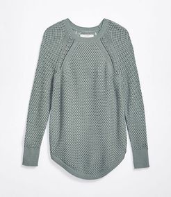 Stitchy Shirttail Sweater