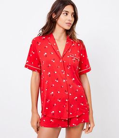 Cherry Pajama Top