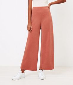 The Pull On Wide Leg Crop Pant in Knit
