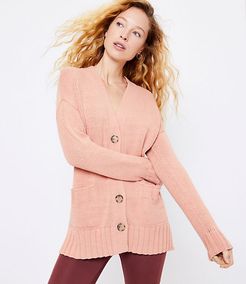 Petite Relaxed V-Neck Cardigan