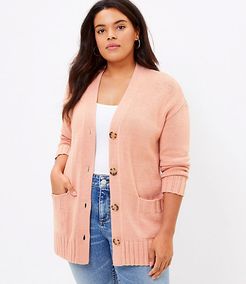 LOFT Plus Relaxed V-Neck Cardigan