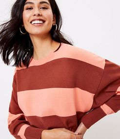 Striped Poncho Sweater