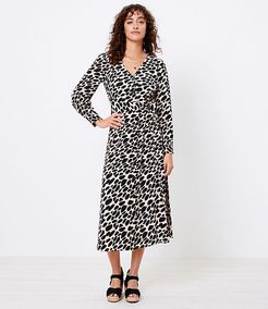 Tall Cheetah Print Midi Shirtdress