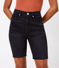 The Fresh Cut Denim Bike Short in Black