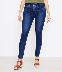 The Petite Curvy High Waist Skinny Jean in Pure Dark Indigo Wash