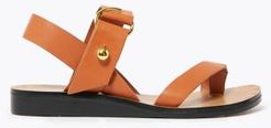 Marks & Spencer Leather Toe Loop Sandals - Tan - US 4.5 (UK 3)