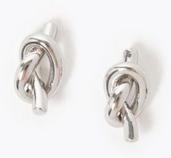 Marks & Spencer Tiny Knot Stud Earrings - Silver - One Size