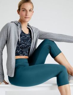 Marks & Spencer Go Balance Cropped Yoga Leggings - Dark Kingfisher - US 4 (UK 8)