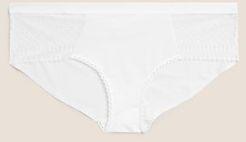 Marks & Spencer Supima Cotton Low Rise Shorts - White - US 4 (UK 8)