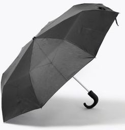Marks & Spencer Recycled Polyester Crook Handle Umbrella with Windtech&trade; - Black - One Size