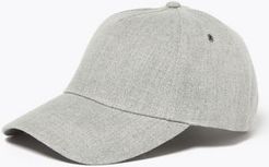 Marks & Spencer Woven Baseball Cap - Grey - One Size