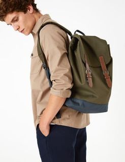 Marks & Spencer Pro-Tect&trade; Buckle Backpack - Khaki Mix - One Size