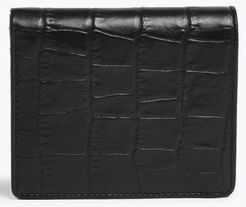 Marks & Spencer Mock Croc Leather Bi-Fold Cardsafe&trade; Wallet - Black - One Size