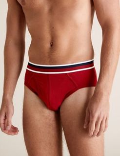 Marks & Spencer 4pk Cotton Cool & Fresh&trade; Briefs - Red Mix - US M