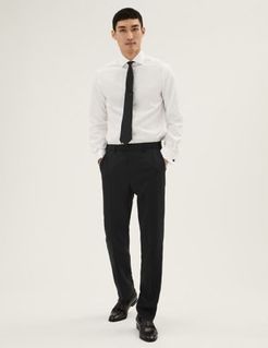 Marks & Spencer The Ultimate Black Tailored Fit Trousers - Black - US 30in