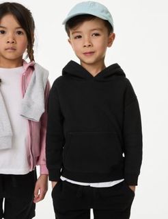 Cotton Pullover Hoodies (3 Mths - 7 Yrs) - Black - 2-3 Years