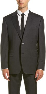 Canali Wool Suit with Flat Front Pant