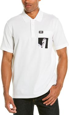 Burberry Swan Print Polo Shirt