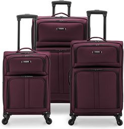 U.S. Traveler Anzio 3pc Softside Expandable Spinner Luggage Set