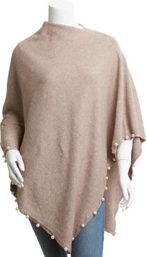 La Fiorentina Pearl Trimmed Poncho