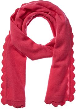 Amicale Cashmere Scalloped Edge Wrap