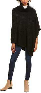 La Fiorentina Embellished Turtleneck Poncho