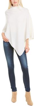 Forte Cashmere Luxe Cable Turtleneck Cashmere Poncho