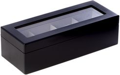 Wood 4-Watch Box with Glass Top