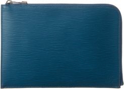 Louis Vuitton Blue Epi Leather Pochette Jour PM