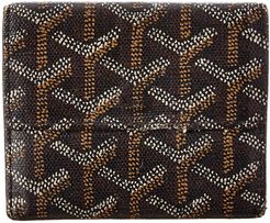 Goyard Black Goyardine Canvas Coin Purse Wallet