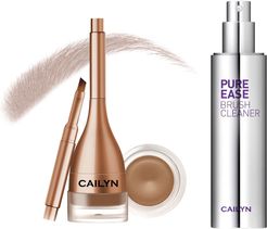 Cailyn Cosmetics Nutmeg Gelux Waterproof Brow Pomade with Built-in Liner Brush