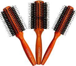 Cortex Professional Women's Brown 3pc Boar Bristle Brush Set