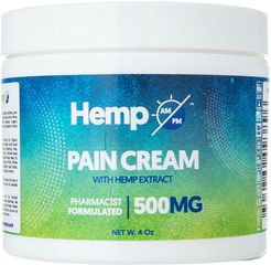 Hemp Am Pm 4oz Pain Cream Jar