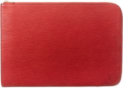 Louis Vuitton Red Epi Leather Poche Documents