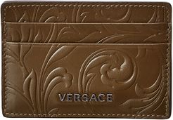Versace Baroque Pattern Leather Card Holder
