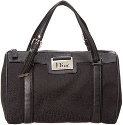 Dior Black Trotter Canvas Boston Bag